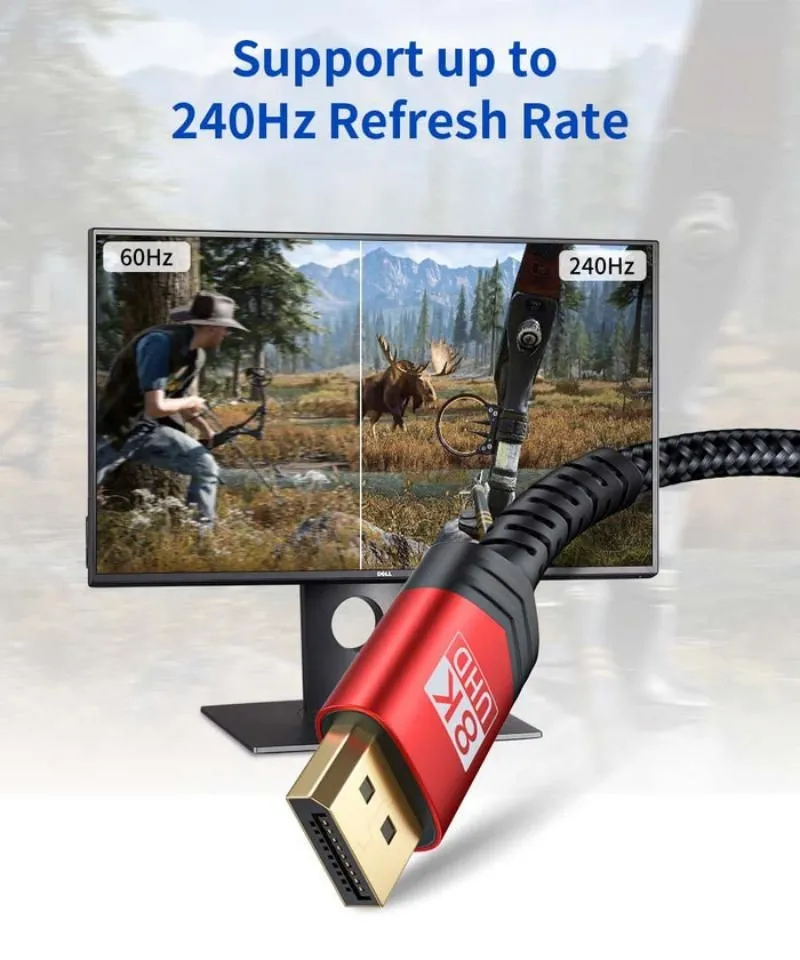 JSAUX HDMI to HDMI 2.1 8K Cable 2 Meter / 3 Meter