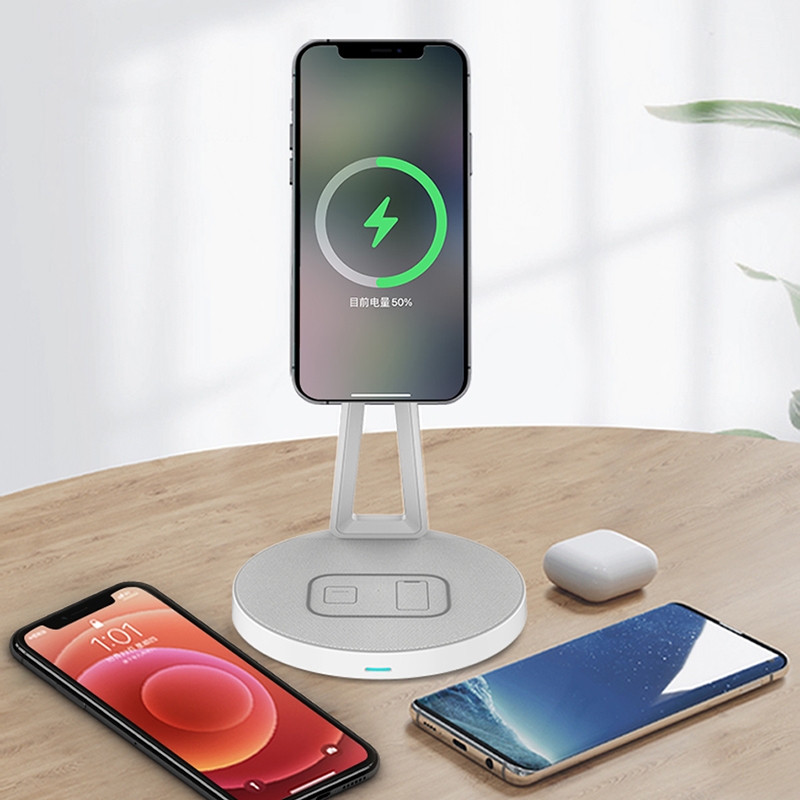 Wiwu M13 2 In 1 Magnetic Wireless Charging Station For Phone And Airbuds