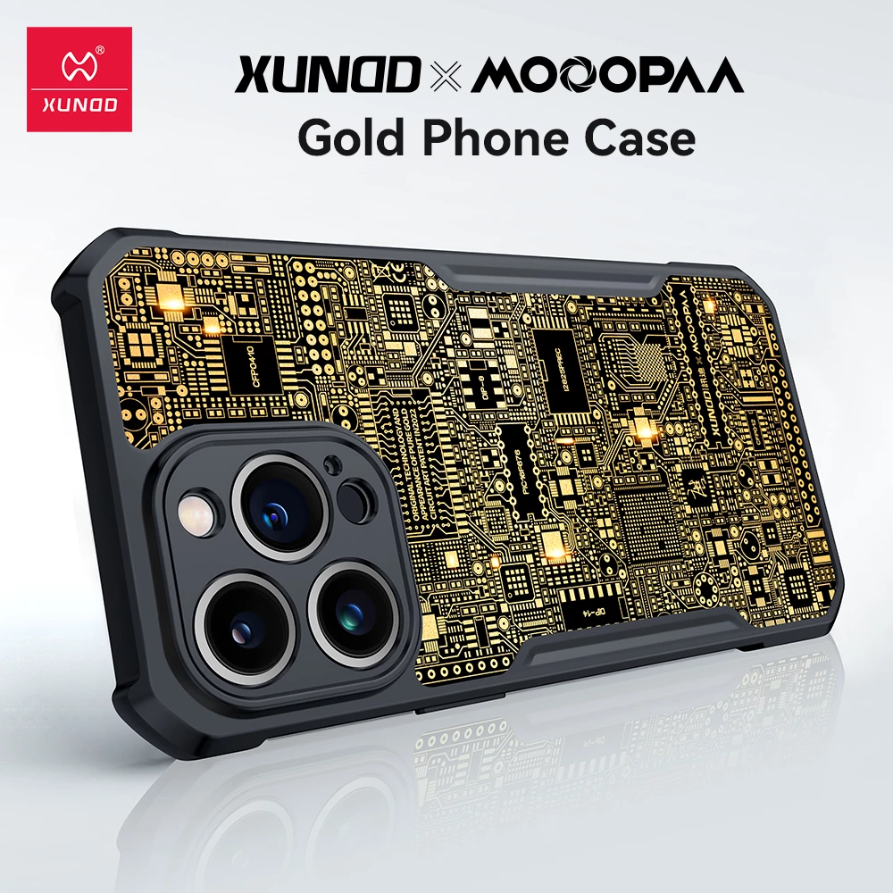 Xundd X Moopaa Gold Phone Case for iPhone 12 / 12 Pro Max