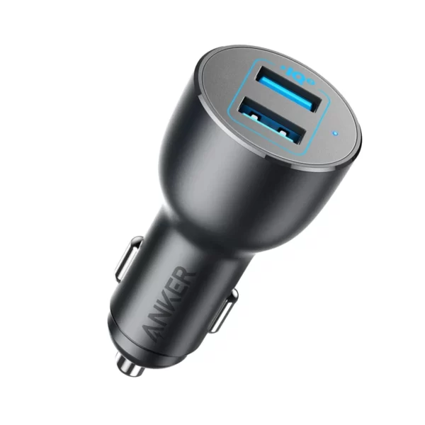 Anker PowerDrive III 36W 2-Port High-Speed Durable Car Charger Car Accessories