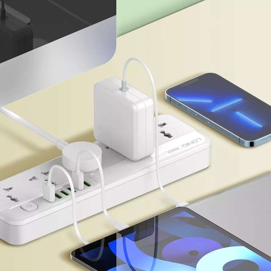 LDNIO SC5614 Power Strip 6 USB Charging Ports and 5 AC Outlets