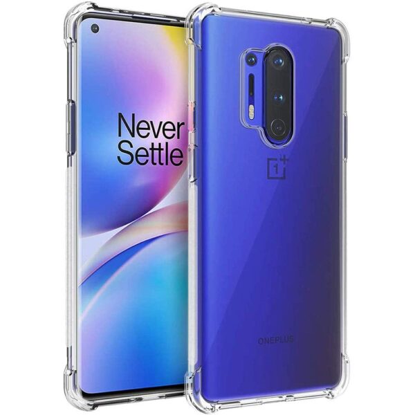 Magic Mask Q Series Shockproof Transparent Case for OnePlus 8 Pro Cover & Protector