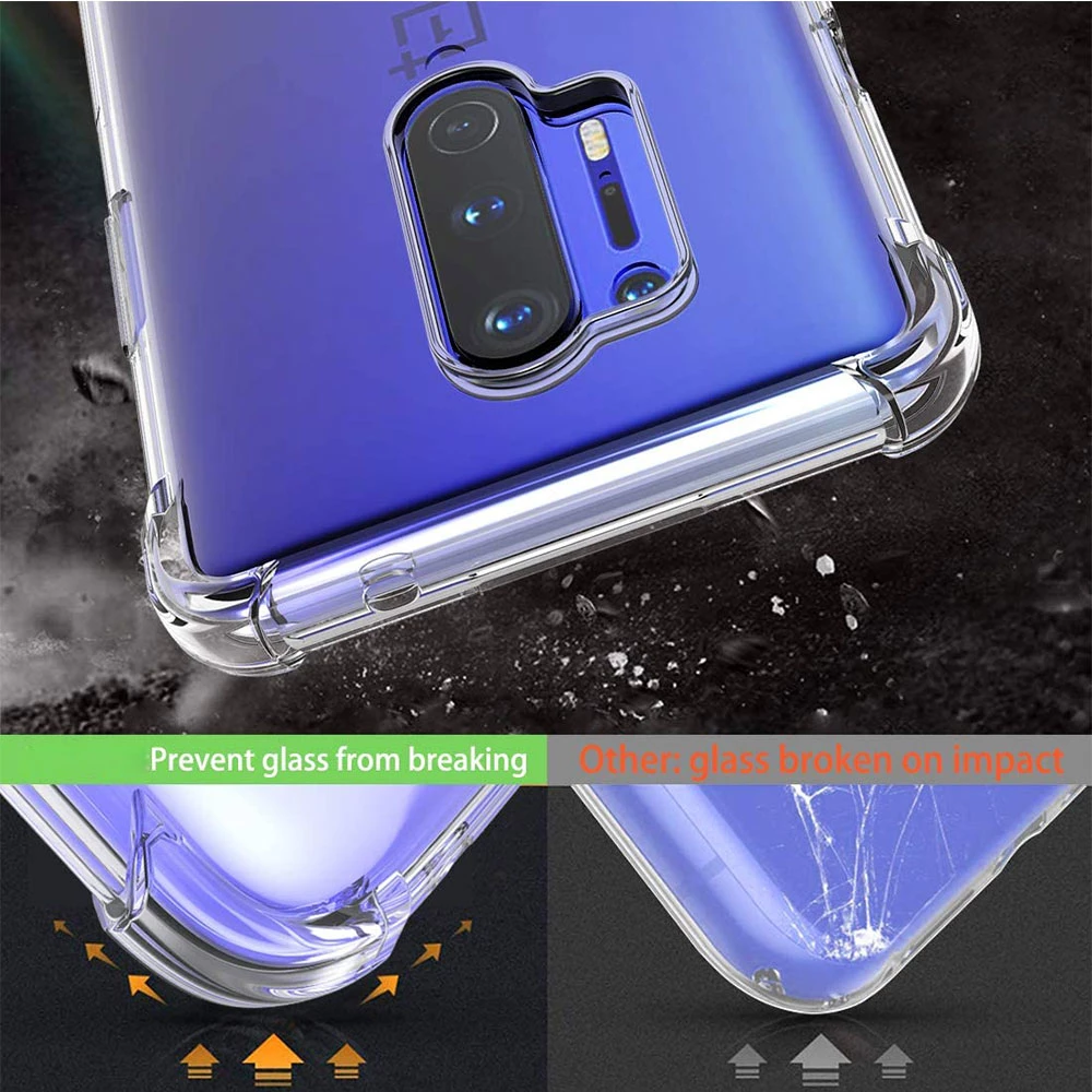 Magic Mask Q Series Shockproof Transparent Case for OnePlus 8 Pro