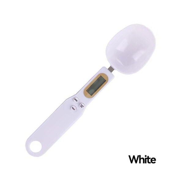 Mini Kitchen Electronic Scale 500g 0.1g LCD Digital Food Measurement Flour Digital Spoon Scale Kitchen Tool (White)