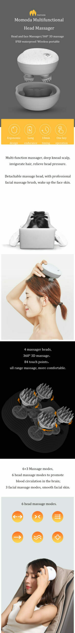 Momoda Multipurpose Head Massager