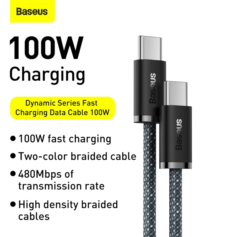 Baseus Dynamic Series 100W Type-C to Type-C Fast Charging Data Cable
