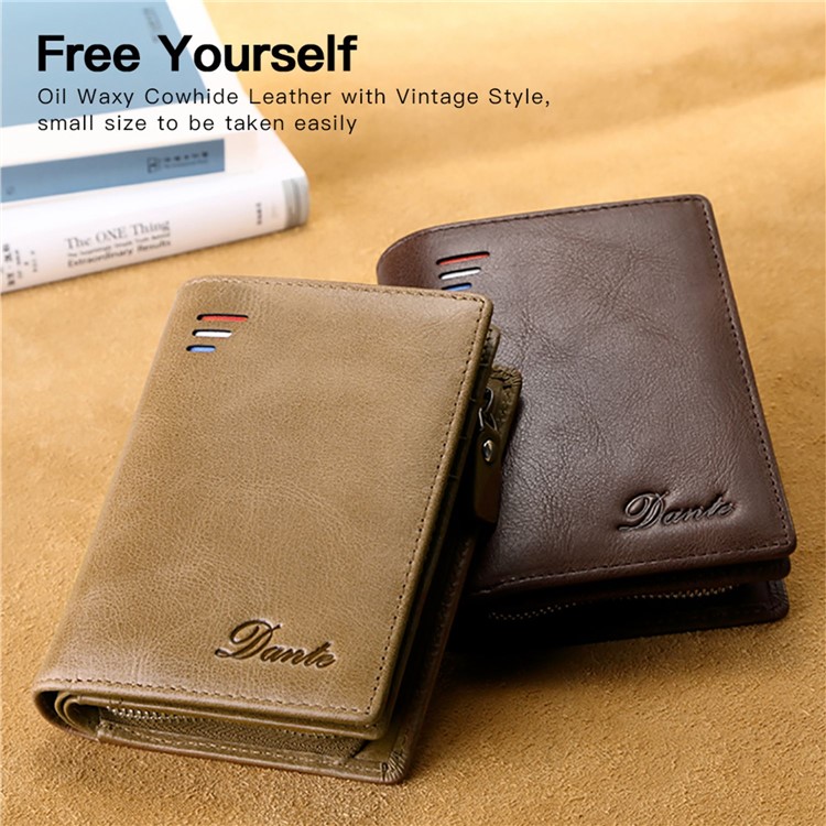 Dante Retro Genuine Leather Wallet for Men