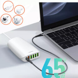 LDNIO A6573C 65W USB Super Fast Charging 6 Port USB Charger Charging Essential