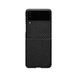 RAIGOR INVERSE Carbon Fiber Texture TPU+PC Hybrid Cover for Galaxy Z Flip 4 5G