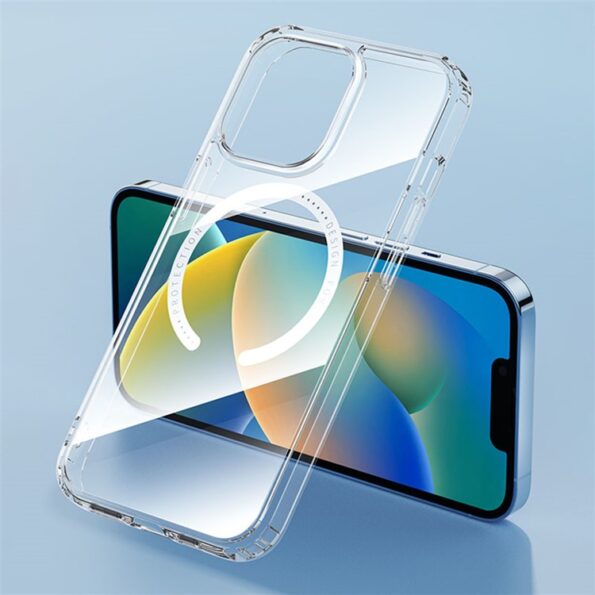 ROCK First Series Magnetic Charging Transparent Anti-fall Case for iPhone 14 / 14 Plus / 14 Pro / 14 Pro Max