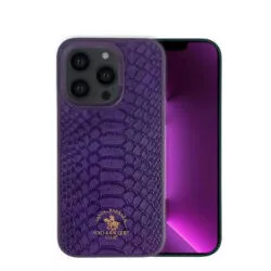 Santa Barbara Polo & Racquet Club Knight Series Leather Case for iPhone 14 Pro / 14 Pro Max Cover & Protector