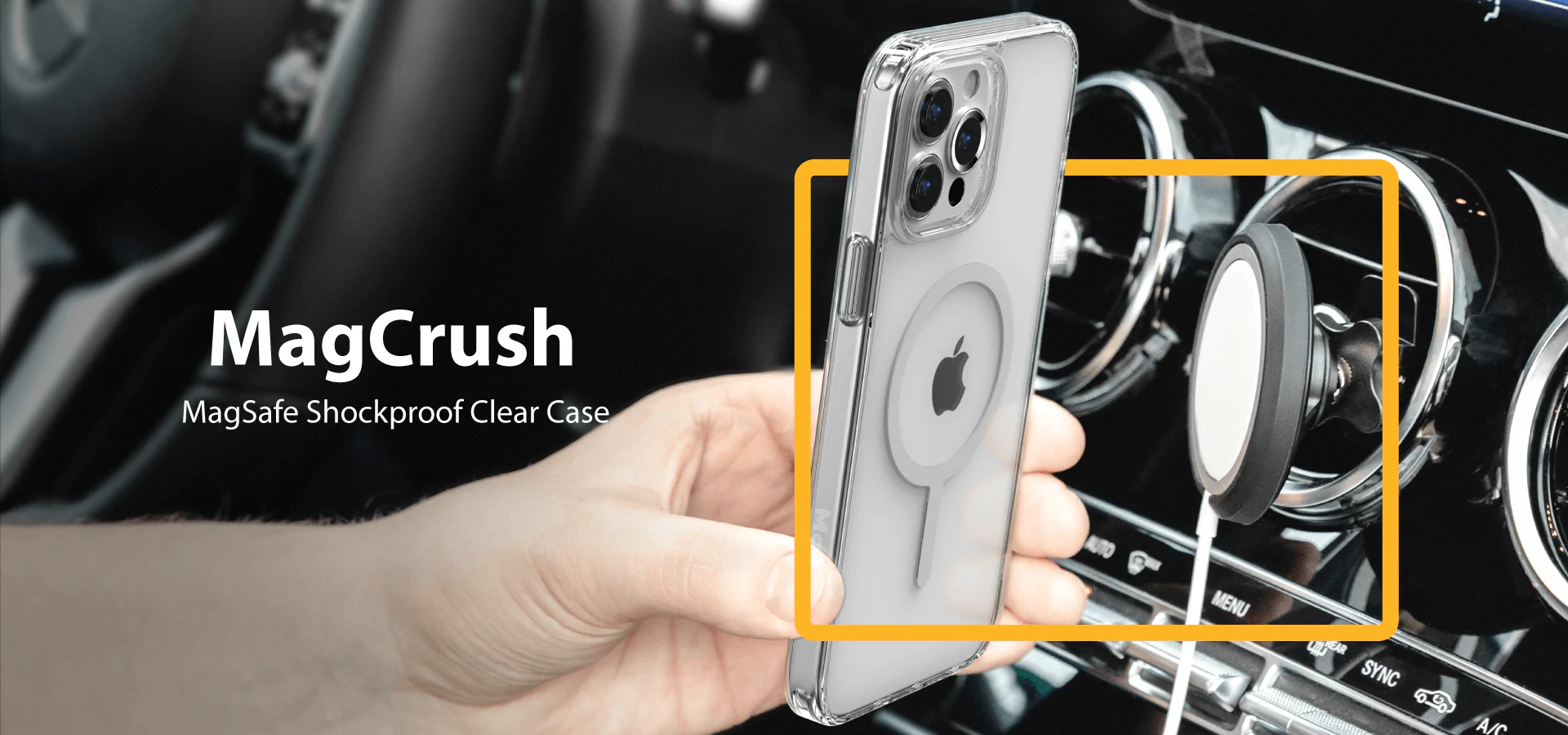 Switcheasy Magcrush Magsafe Shockproof Clear Case For Iphone 14 Pro / 14 Pro Max