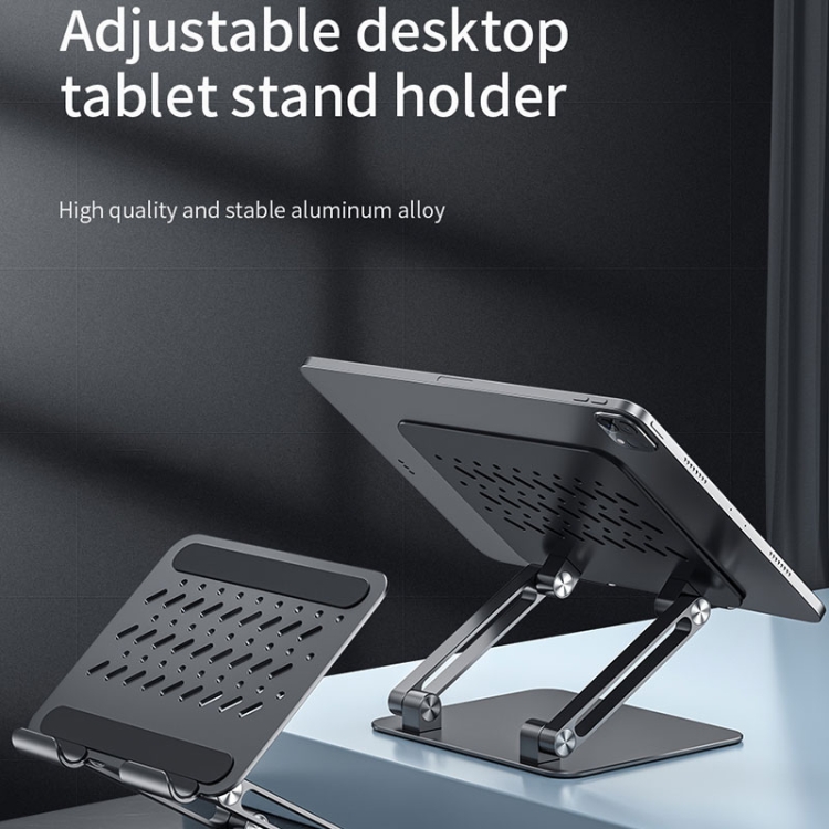 WiWU ZM105 Double Layer Stepless Adjustable Desktop Tablet Folding Stand for Phone and Tablet