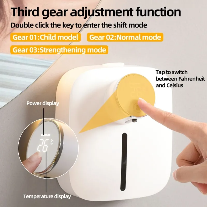 Xiaomi Automatic Foam Soap Dispenser Wall Mount Smart Infrared Touchless Sensor 320ml