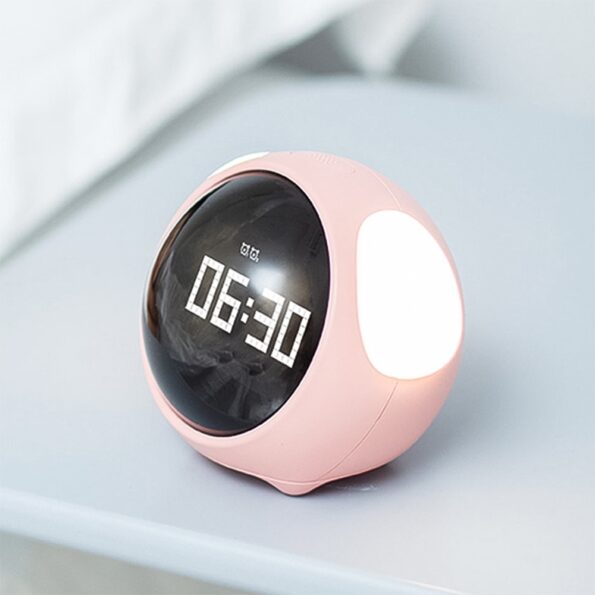 Xiaomi Emoji Pixel Alarm Clock Voice Control Led Light Multifunction Digital Clock