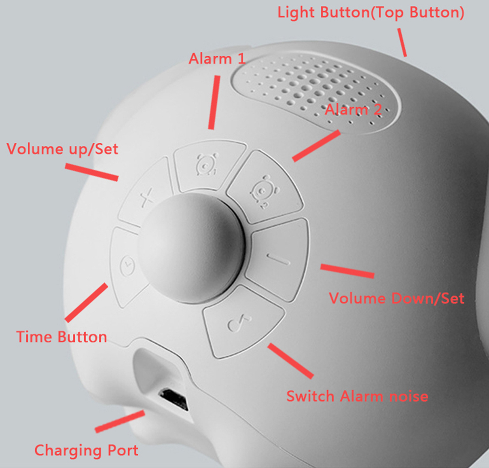 Xiaomi Emoji Pixel Alarm Clock Voice Control Led Light Multifunction Digital Clock
