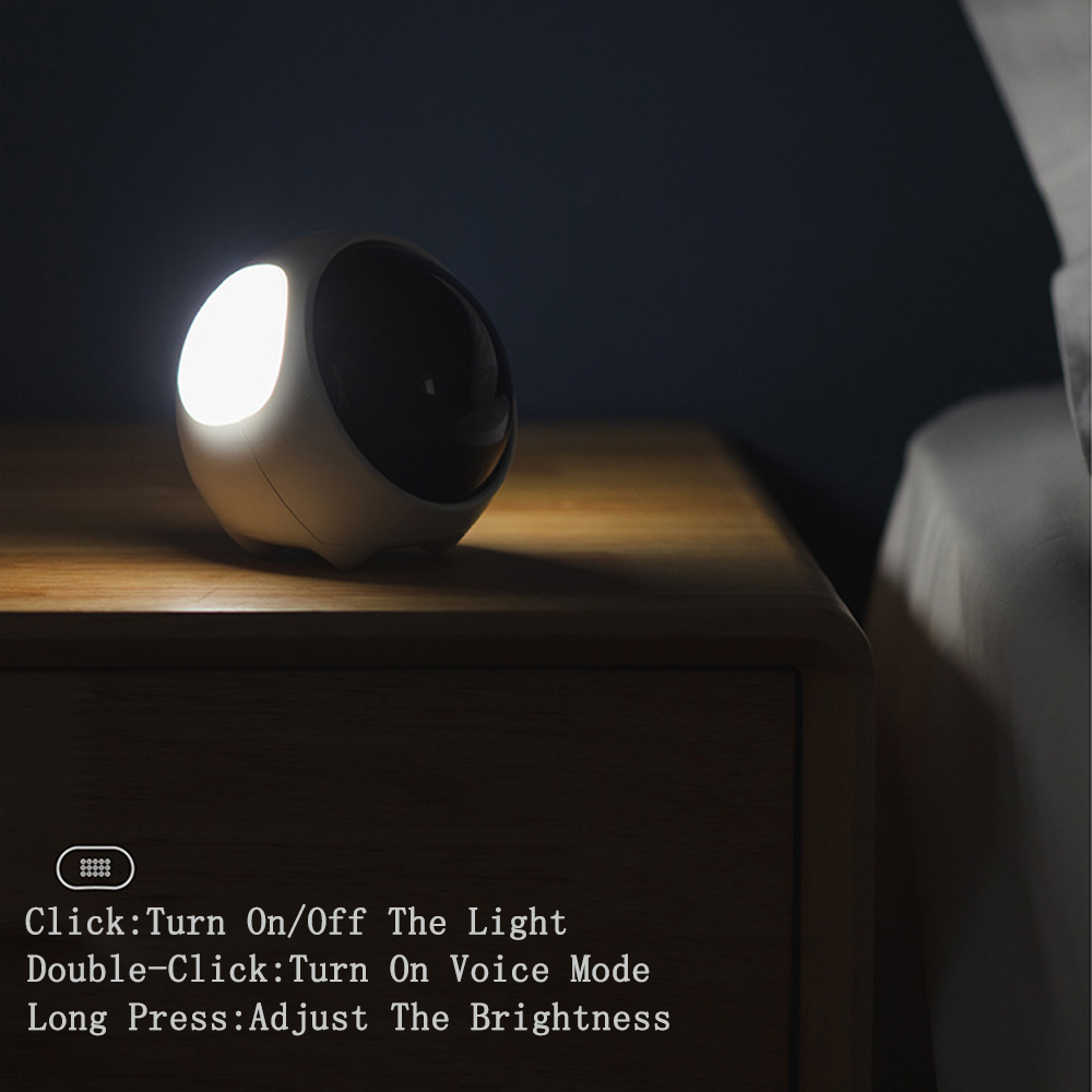 Xiaomi Emoji Pixel Alarm Clock Voice Control Led Light Multifunction Digital Clock