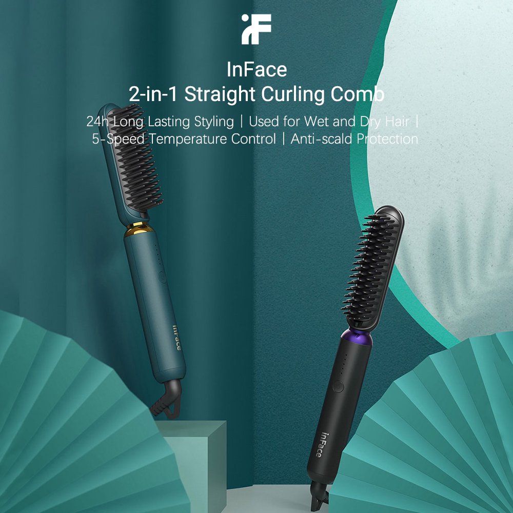 Xiaomi inFace 2-in-1 Straightener and Curler ION Hairbrush