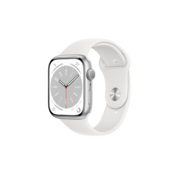 Apple Watch Series 8 Silver Aluminium Case with 45mm Sport Band