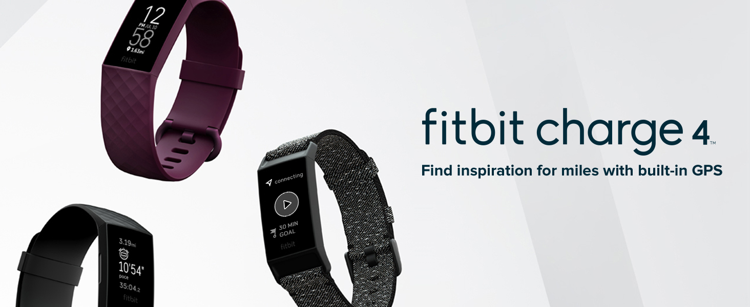 Fitbit charge 4 discount fitness tracker bundle