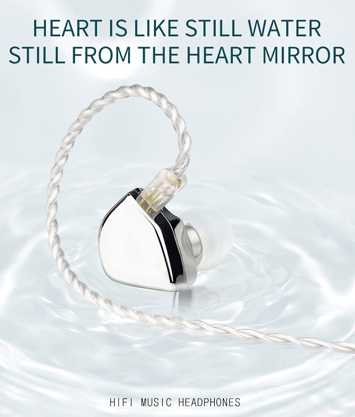 HZSOUND Heart Mirror HiFi 10mm Driver In Ear Monitor Earphone