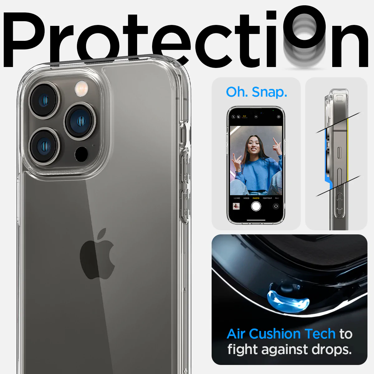 Spigen Ultra Hybrid Transparent Case for iPhone 14 Pro / 14 Pro Max