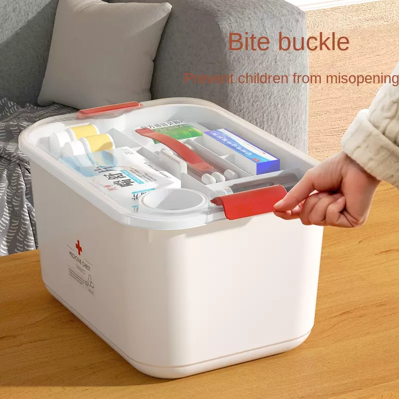 Portable Transparent First Aid Multifunctional Medicine Box