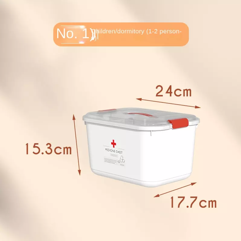 Portable Transparent First Aid Multifunctional Medicine Box