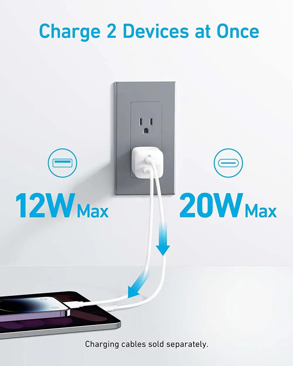 Anker 323 33W PD Dual Port Foldable Wall Charger