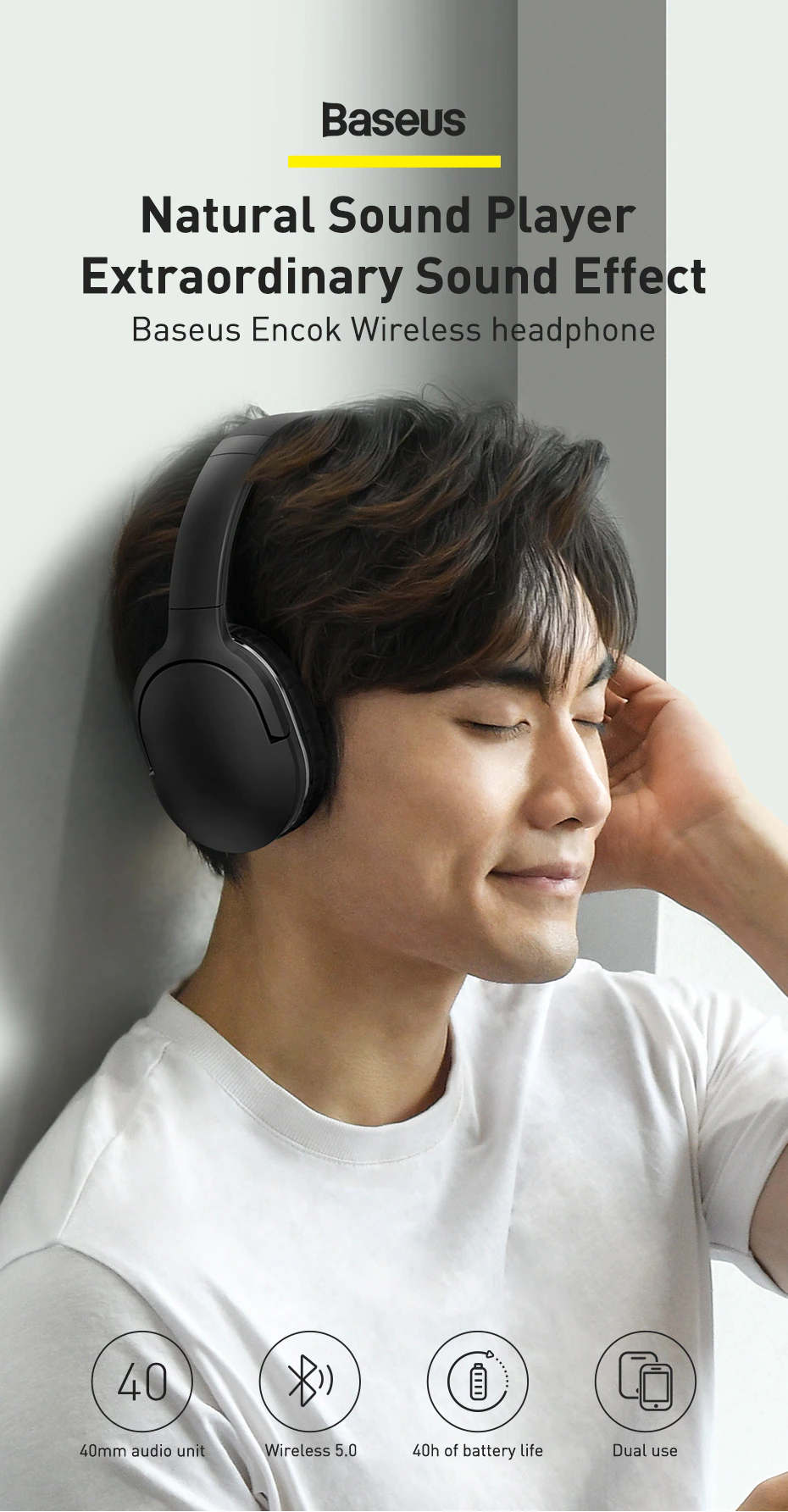 Baseus Encok D02 Pro Wireless Headphone