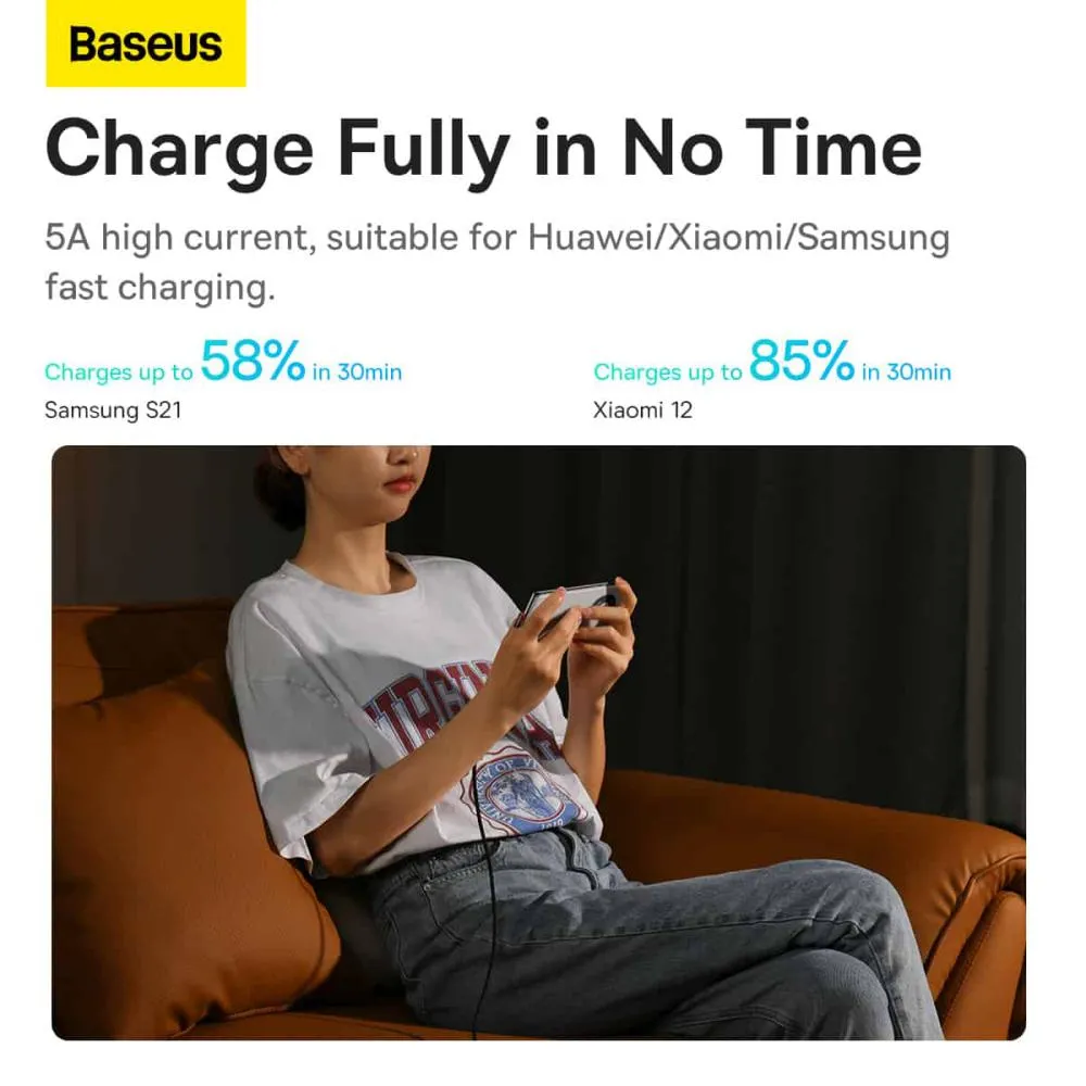 Baseus MVP 2 Elbow-shaped 100W Fast Charging Type-C to Type-C Data Cable