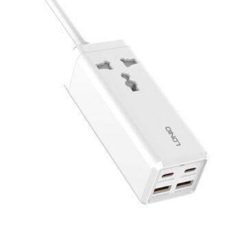 LDNIO SC1418 65W PD Desktop Power Strip 2 USB-C and 2 USB-A Power Socket