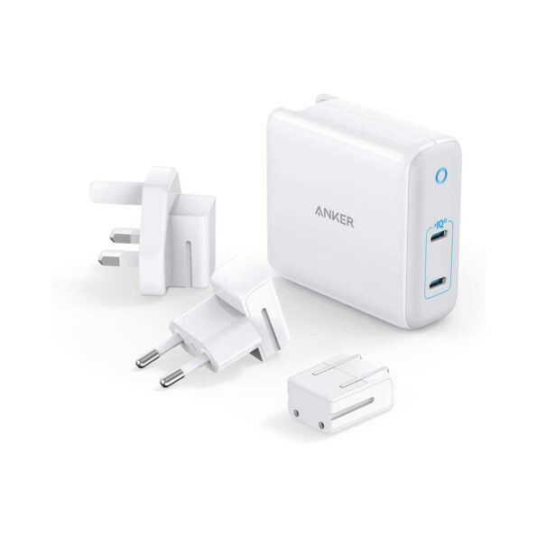 Anker PowerPort III 2-Port 60W Wall Charger with US / UK / EU Plug