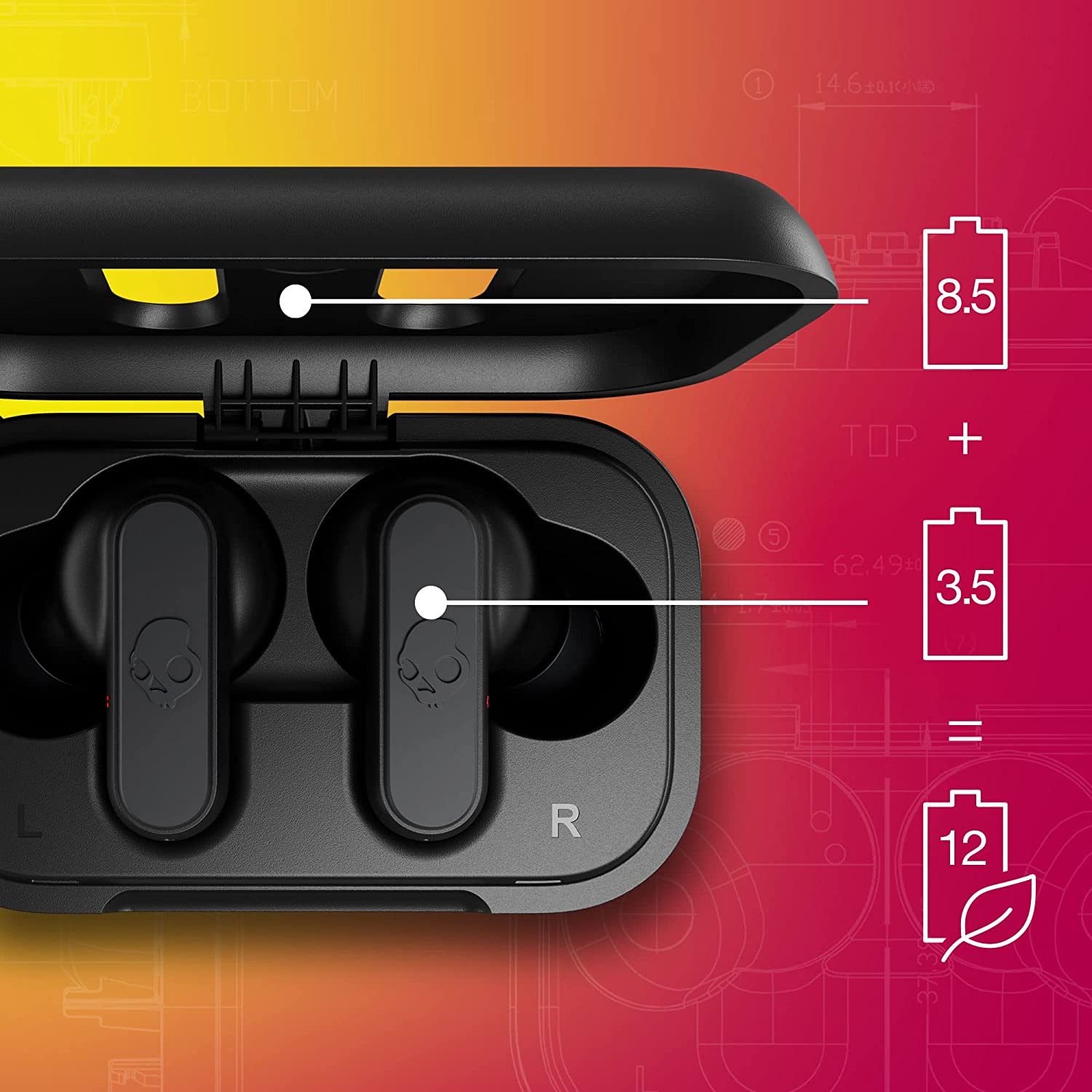 Skullcandy Dime 2 True Wireless In-Ear Bluetooth Earbuds