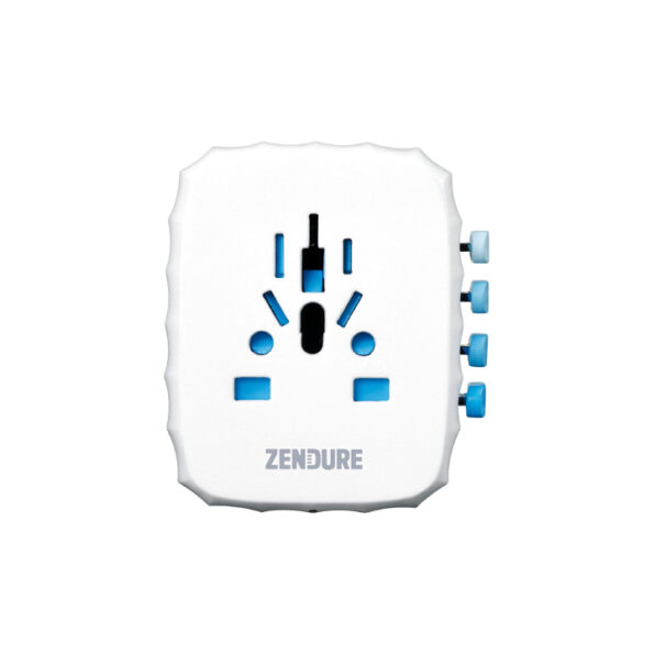 Zendure Passport 30W All-in-One Travel Adapter with USB-C Auto-Resetting Fuse