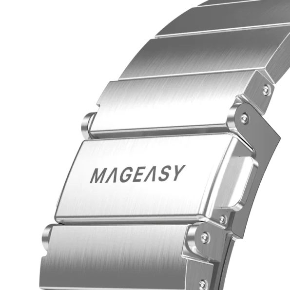 Mageasy Maestro Stainless Steel Watch Band for iWatch 44 / 45 / 49mm