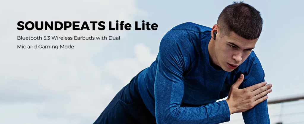 SoundPEATS Life Lite True Wireless Earbuds with Dual Mic and Gaming Mode