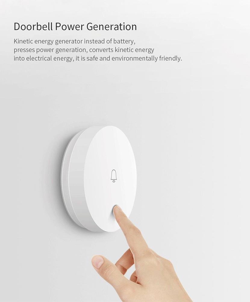 Xiaomi Mijia G6LW Linptech Smart Self-powered Wireless Doorbell