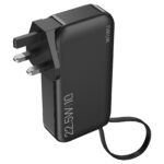 WiWU JC-23 3 in 1 22.5W 10000mAh Quick Charger Power Bank With Built In Cable