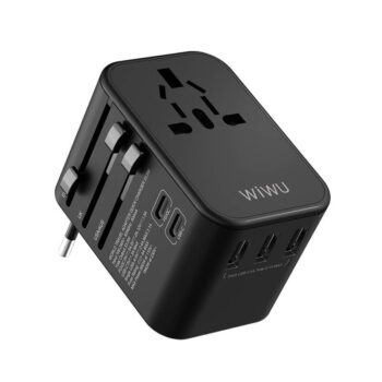 WiWU UA-303 Universal Plug Adapter 33.5W with Type-C Ports