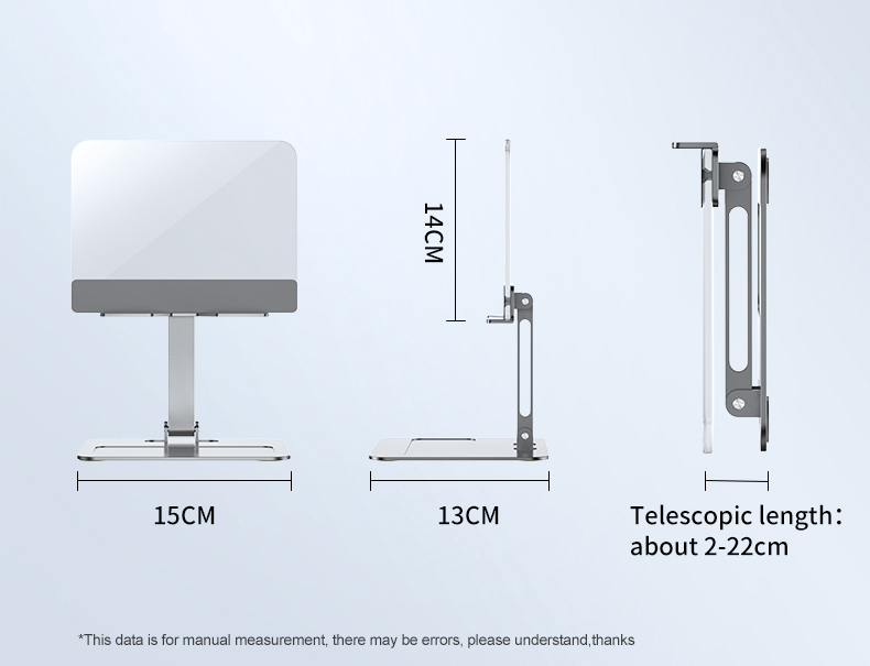 XUNDD XDHO-025 Acrylic Transparent Adjustable Desktop Stand for Phone and Tablet