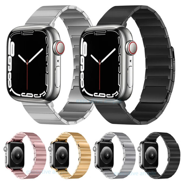 Magnetic Stainless Steel Strap for Apple Watch 44 / 45 / Ultra 49 mm