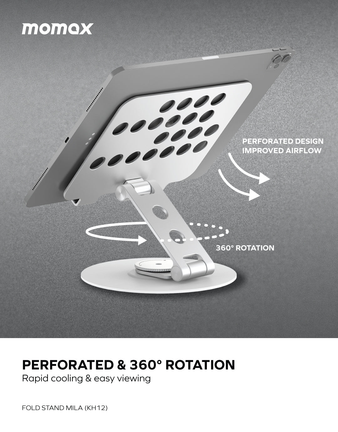 Momax KH12 Fold Stand Mila Rotatable Tablet Stand