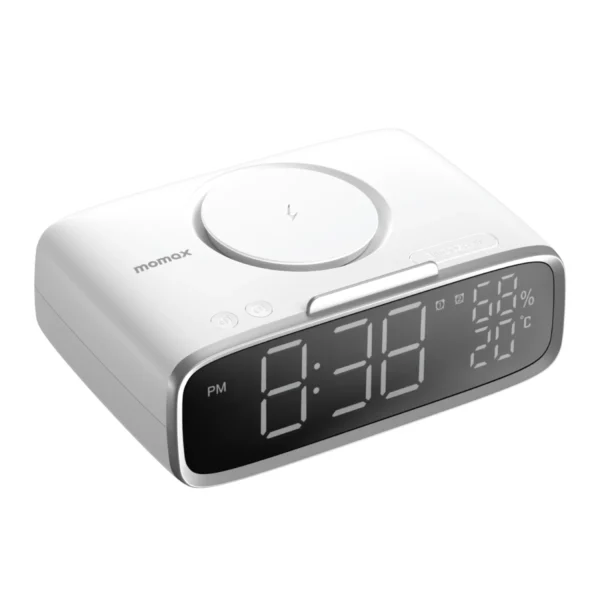 Momax Q.Clock5 Digital Clock with Wireless Charging for iOS / Android QC5