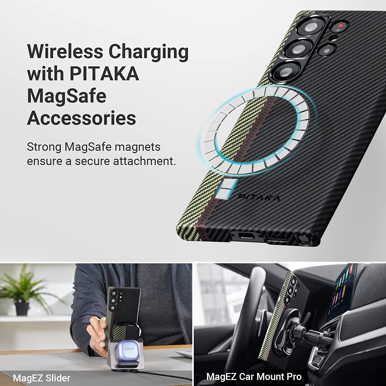 Pitaka Magez Case 3 For Samsung S23 Ultra -Overture 600D