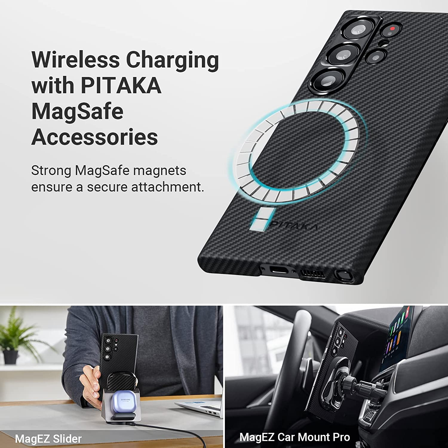 Pitaka Magez Case 3 For Samsung S23 Ultra -Twill 600D