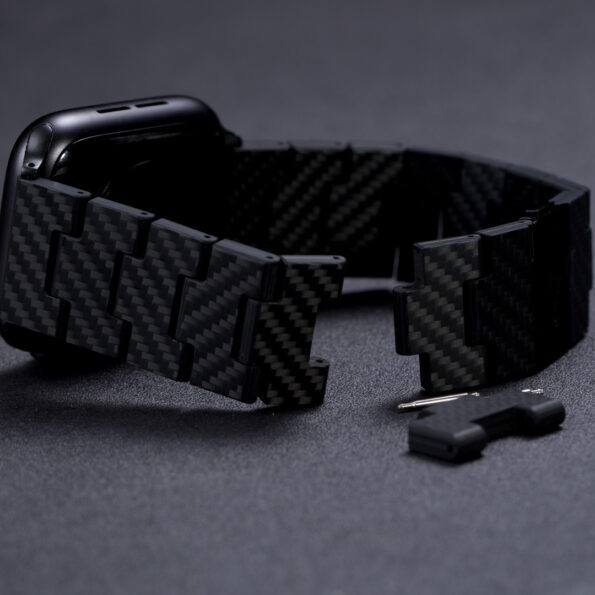 PITAKA Retro Carbon Fiber Watch Band for iWatch 44 / 45 / 49mm