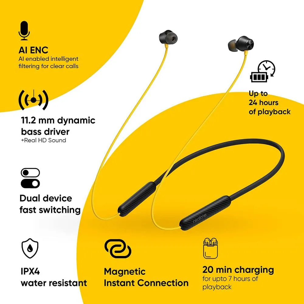 Realme Buds Wireless 2S Dual Device Switching Neckband Earphone1