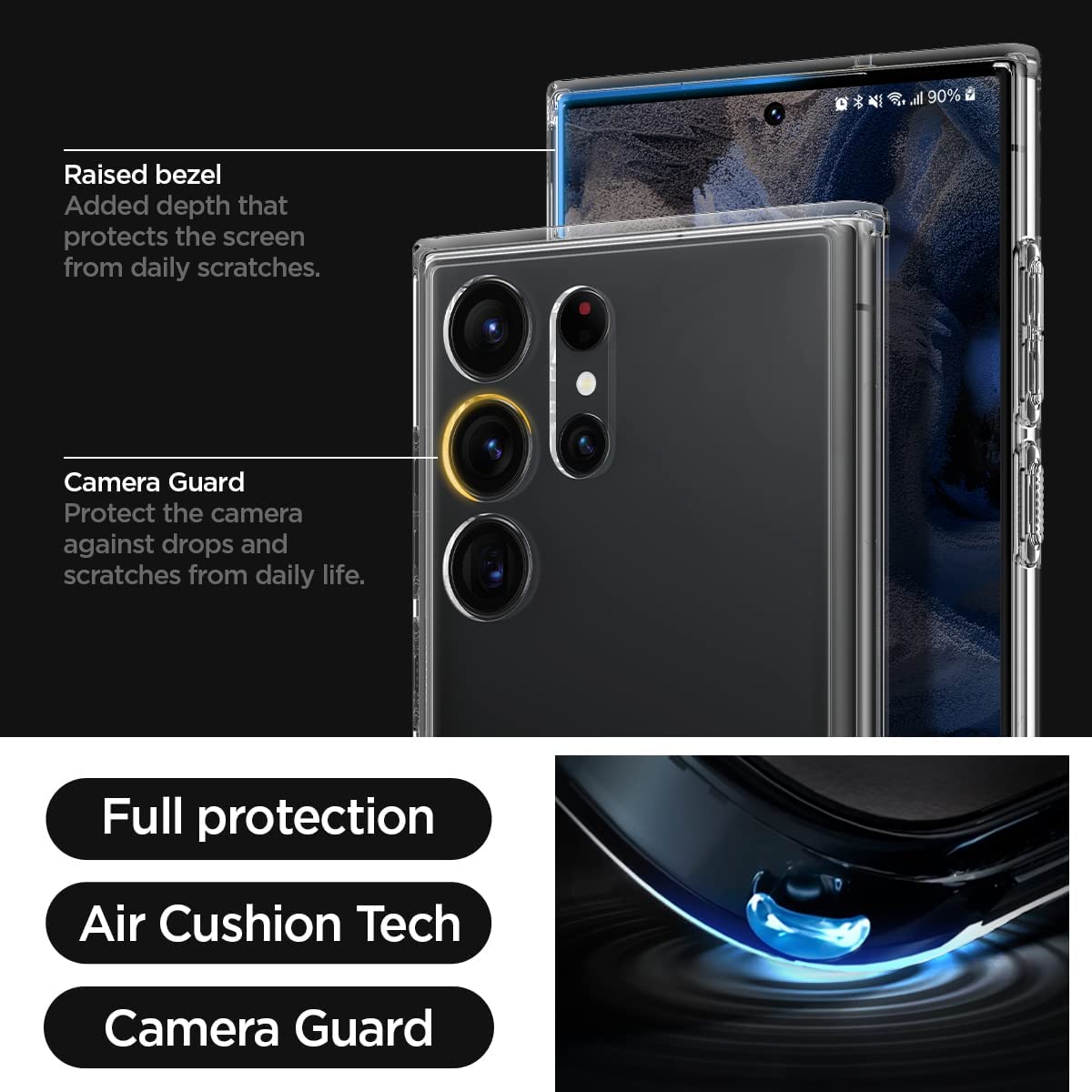 Spigen Ultra Hybrid S Case For Samsung S23 Ultra