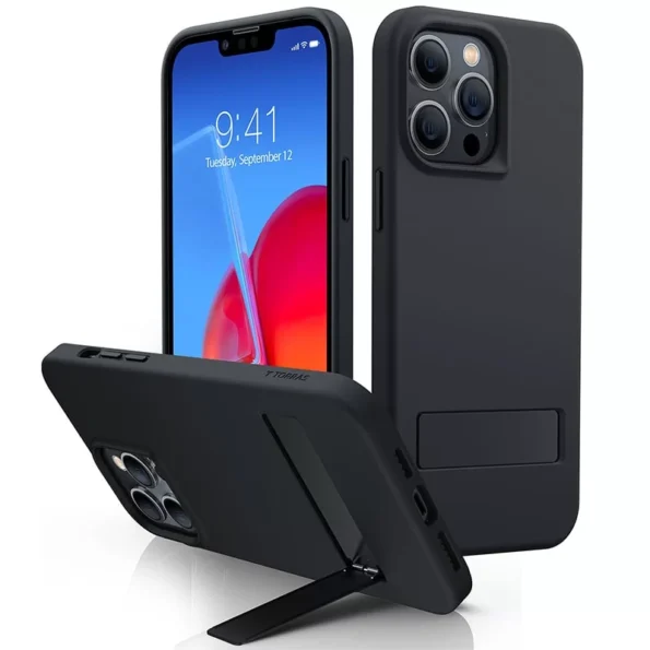 TORRAS UPRO Liquid Silicone Case with Kickstand for iPhone 14 Pro Max